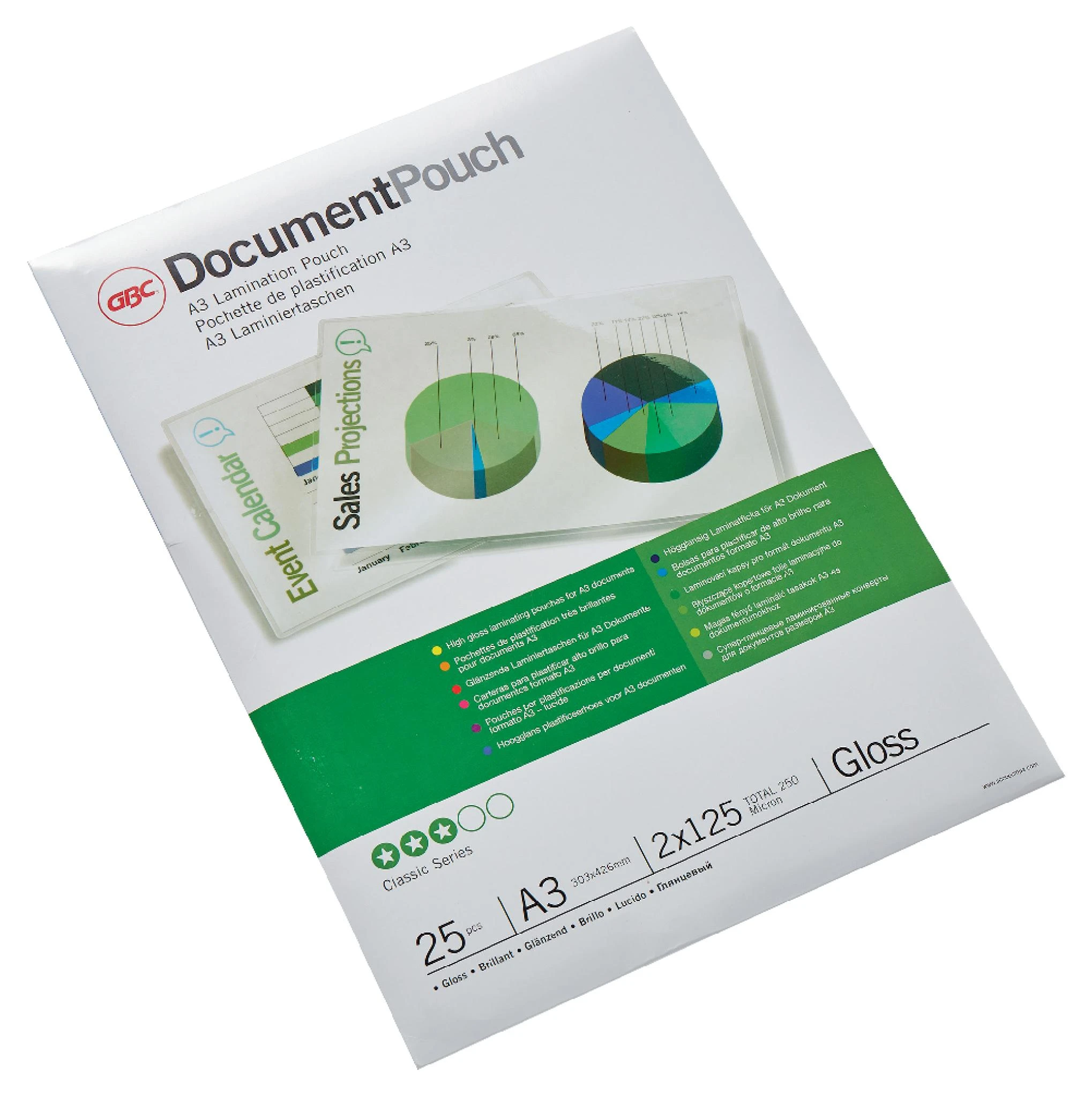 GBC Lamination Pouch A3 125 Micron