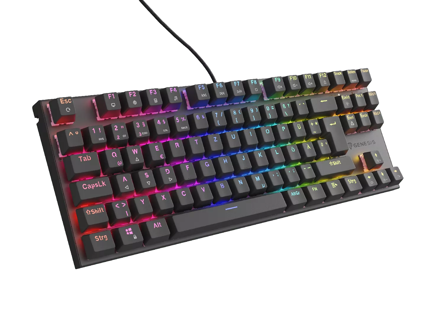 GENESIS NKG-1886 keyboard Gaming USB QWERTZ
