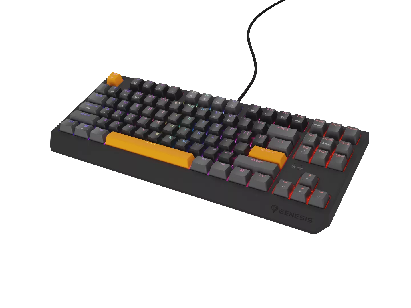 Klaviatūra Genesis Thor 230 TKL Outemu Red Anchor Gray Positive