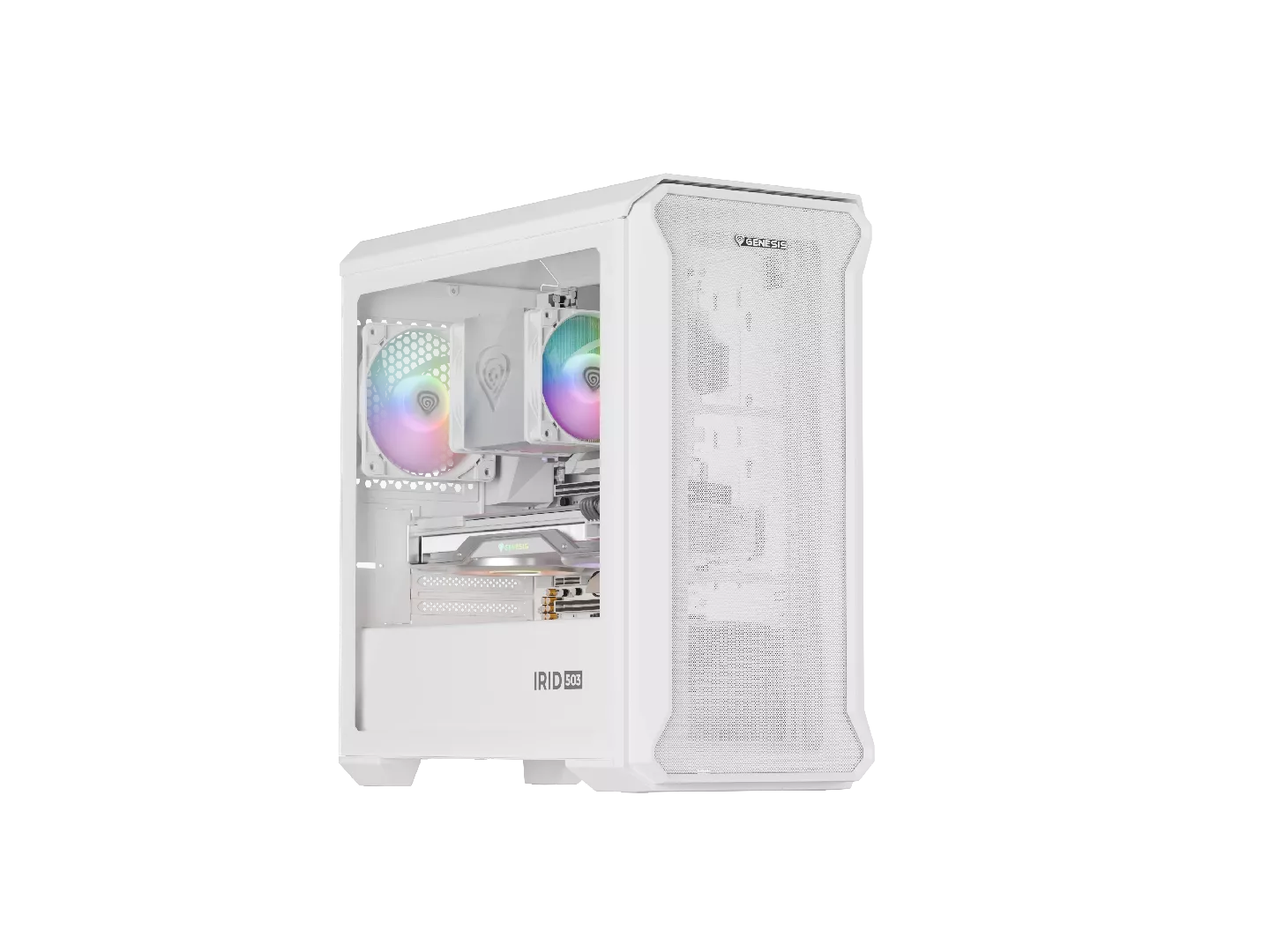 Irid 503 Mini Tower Transparent White