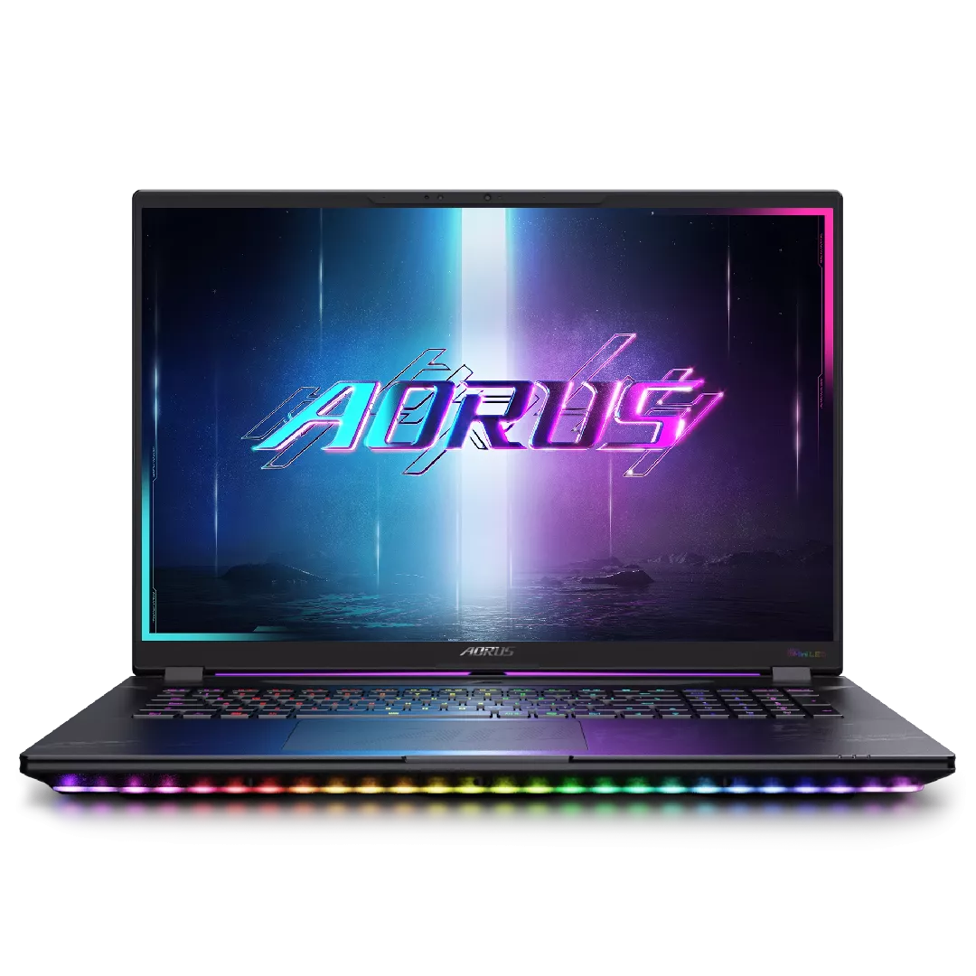 GIGABYTE AORUS MASTER 18 BYHC5DED65SP laptops/portatīvais dators Intel Core Ultra 9 275HX 45,7 cm (18") WQXGA 32 GB DDR5-SDRAM 2 TB SSD NVIDIA GeForce RTX 5080 Wi-Fi 7 (802.11be) Windows 11 Pro Melns