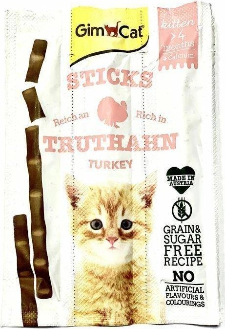 GimCat Kitten Sticks Rich in Turkey