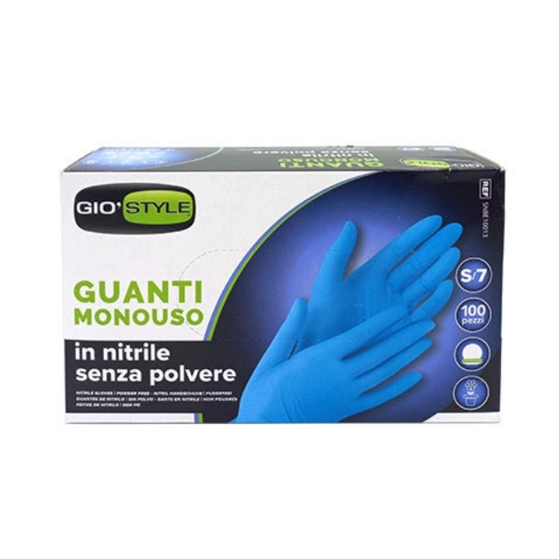 Nitrile gloves disposable 100 pcs. blue