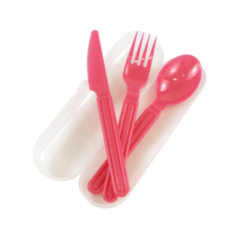 Cutlery set in transparent box Foody