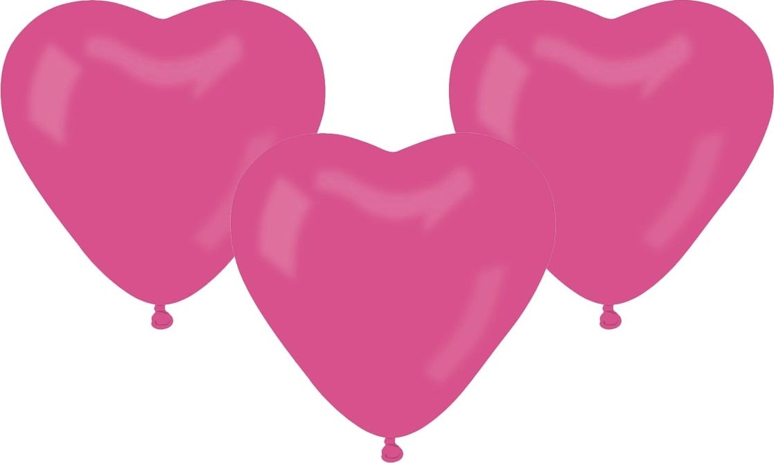 GMR Latex balloons Pink hearts -