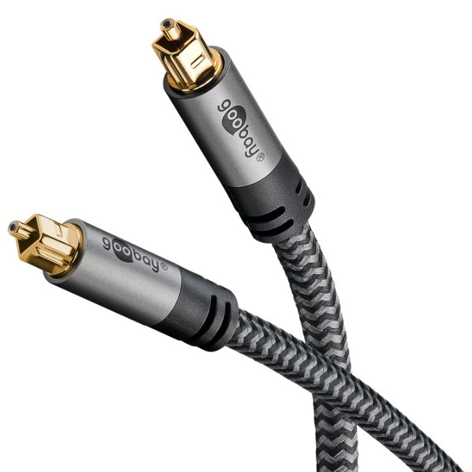 TOSLINK-kabel  10 m  Sharkskin Grey 65308