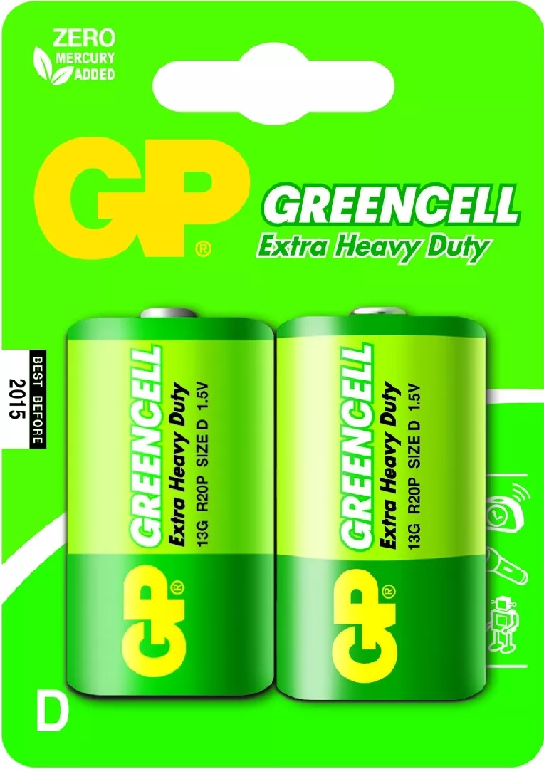 GP Batteries Greencell D Single-use battery