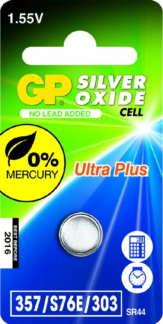 GP Batteries Silver Oxide Cell 357