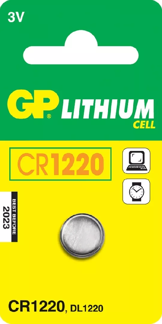 GP Batteries Lithium Cell CR1220 Single-use