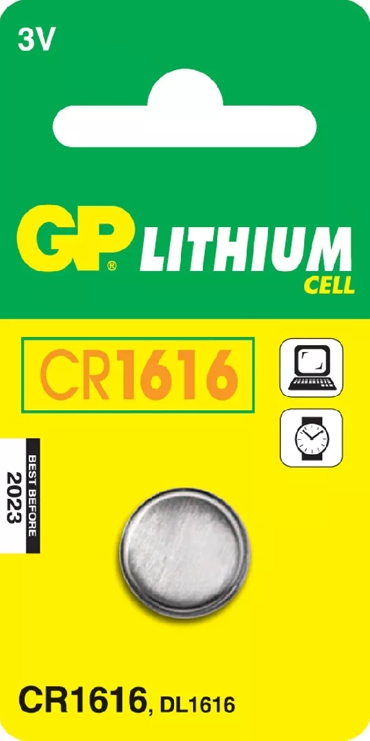 GP Batteries Lithium Cell CR1616 Single-use