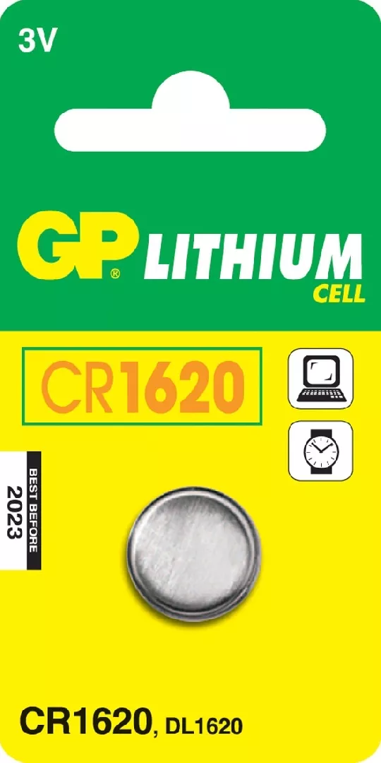 GP Batteries Lithium Cell CR1620 Single-use