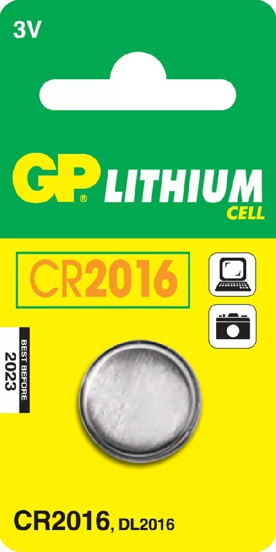 GP Batteries Lithium Cell CR2016 Single-use