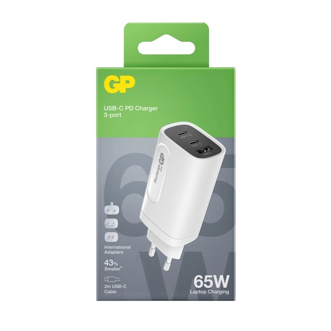 GP Batteries GaN PD battery charger