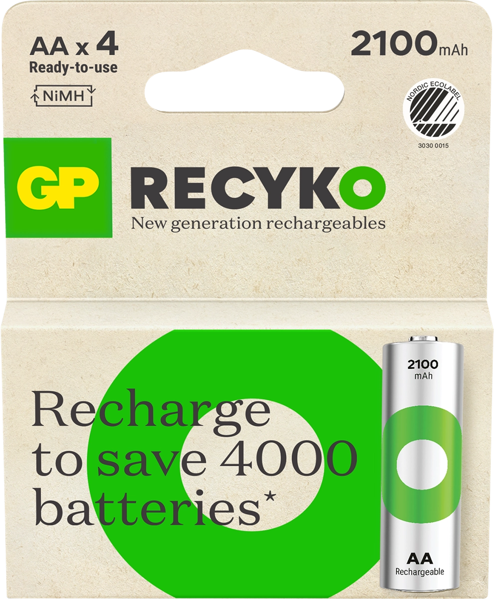 GP - ReCyko Rechargeable Battery Size