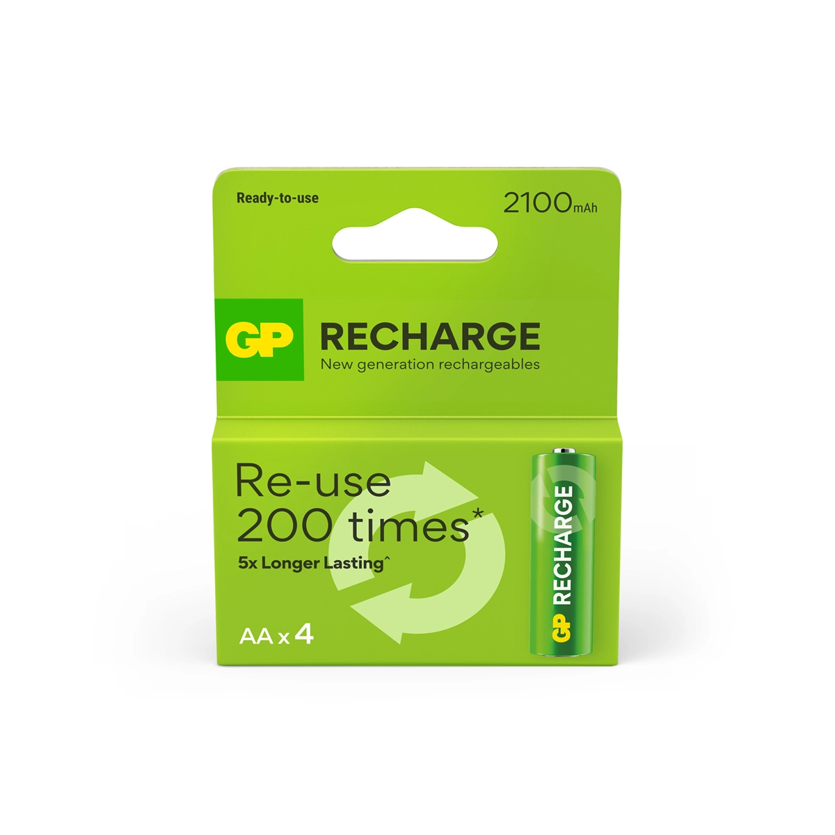 GP - Recharge Rechargeable Battery Size