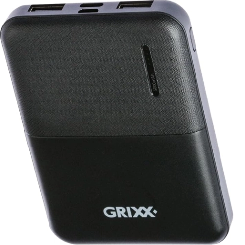 Grixx Powerbank 5000mAh Micro USB  USB-C