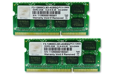 G.Skill 4GB DDR3-1600 SQ atmiņas modulis 2 x 2 GB 1600 MHz
