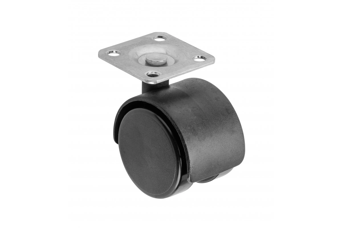 Mēbeļu ritenis 50mm melns 1315014 5908231315014