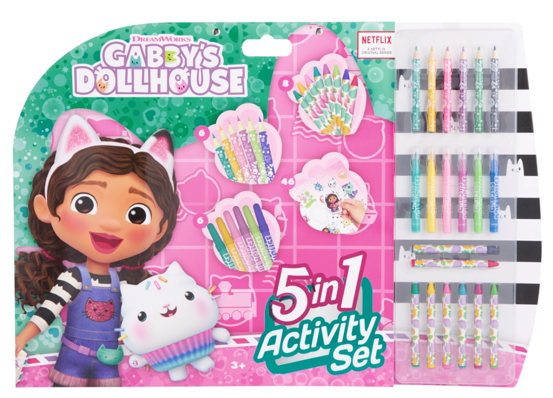 Gabby`s Dollhouse - 5-in-1 Coloring Activity