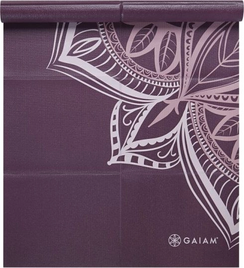 Gaiam Mata do jogi składana fioletowa