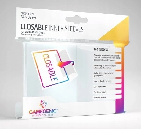 GameGenic Closable Inner Sleeves (100) (