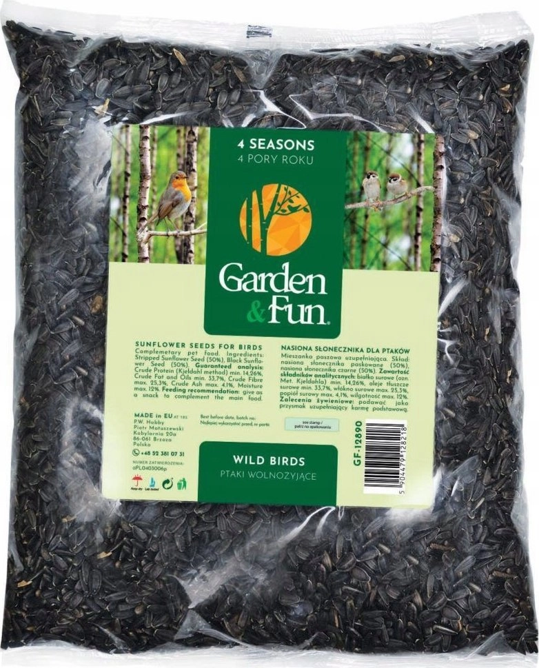 GardenFun Black sunflower seeds 1.6
