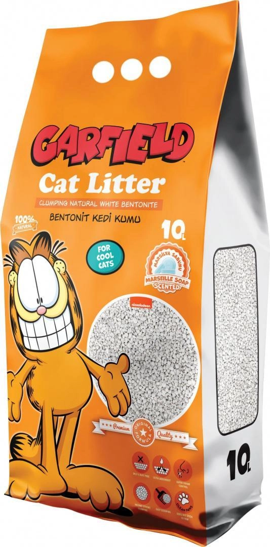 Garfield  żwirek bentonit dla kota  mydło