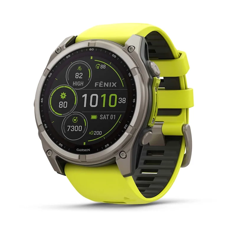Garmin fenix 8 3,56 cm (1.4") 51 mm Digitāls 280 x 280 pikseļi Skārienjūtīgais ekrāns Titāns Wi-Fi GPS