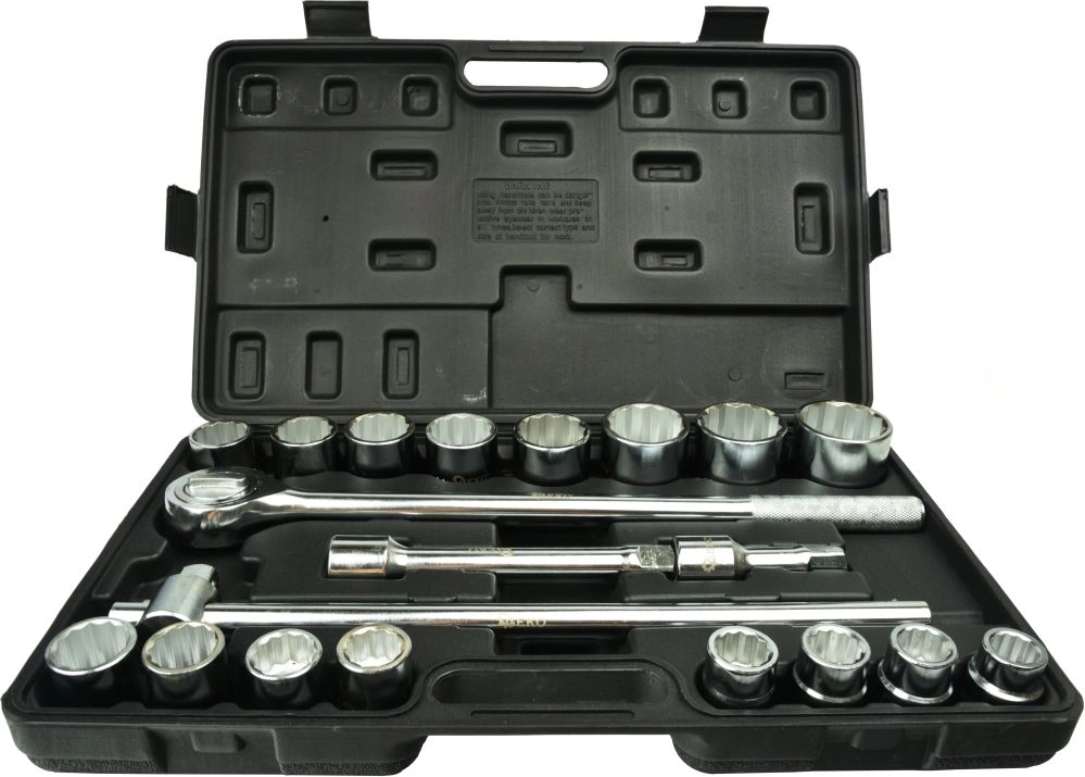Geko Socket wrench set 3/4 12-point