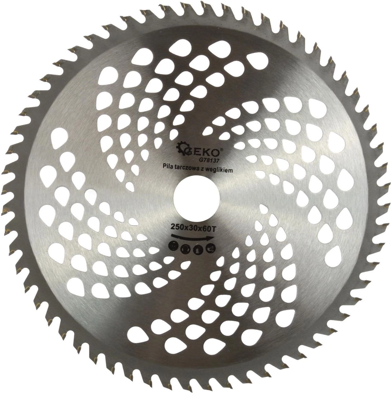Geko Tarcza do drewna 250x30x60T(otwory) (50)