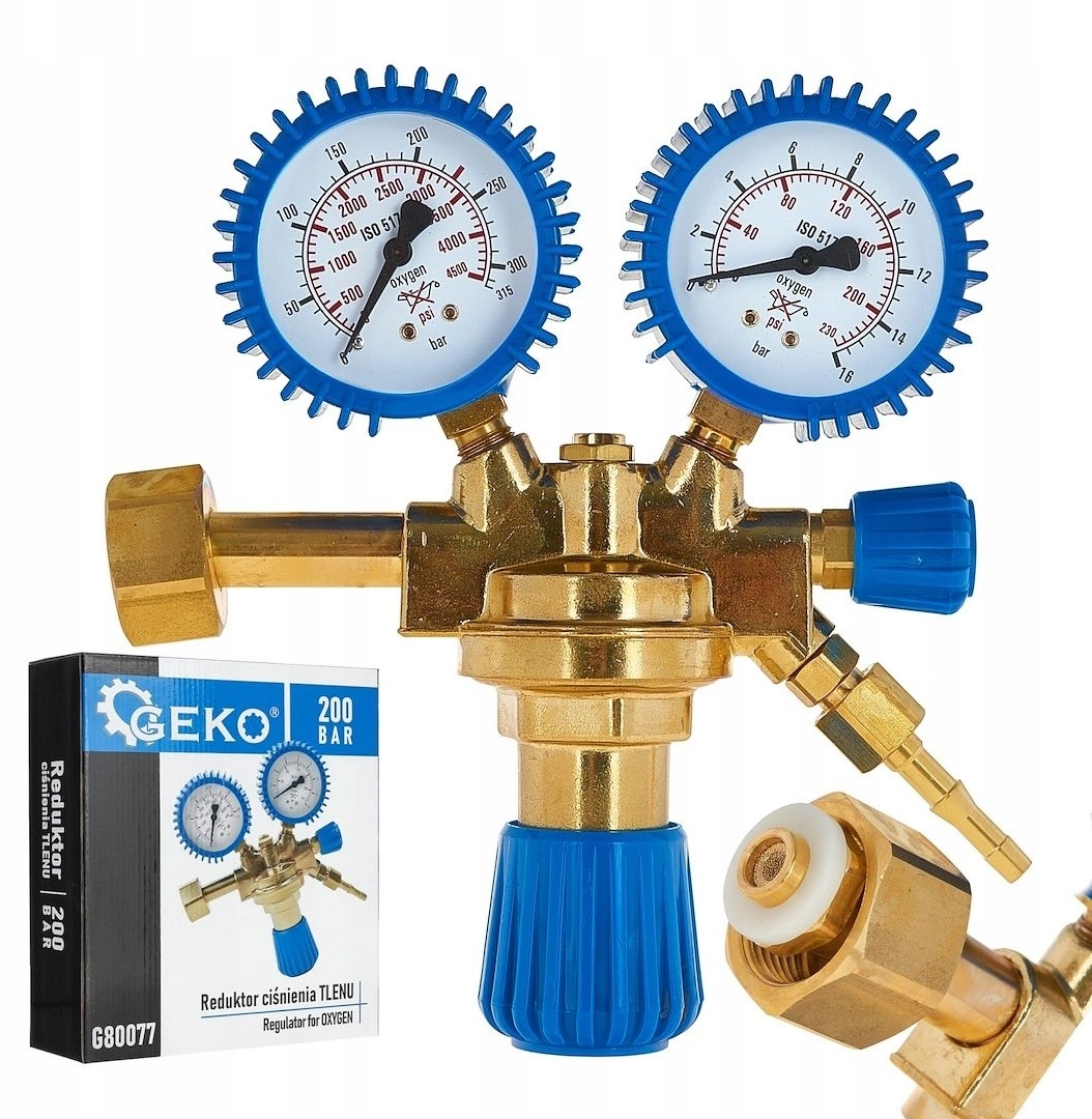 Geko Pressure reducer OXYGEN 200 BAR