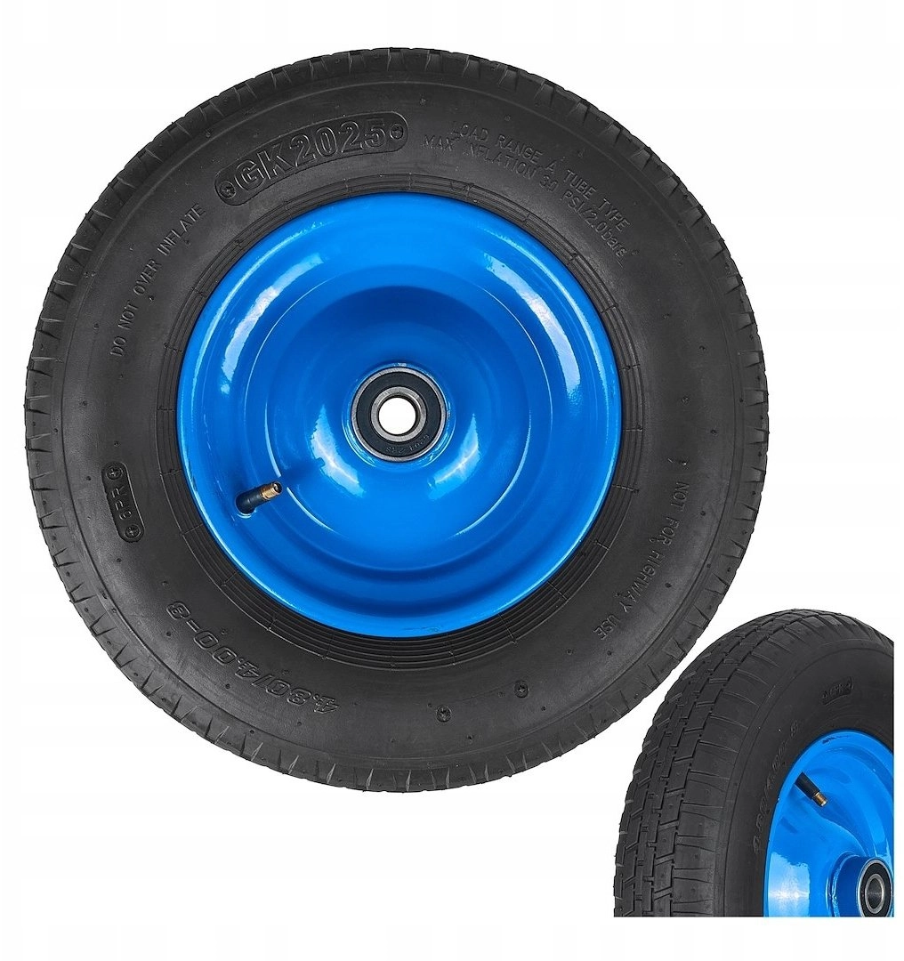Geko Wheelbarrow wheel 4.00-8 6PR
