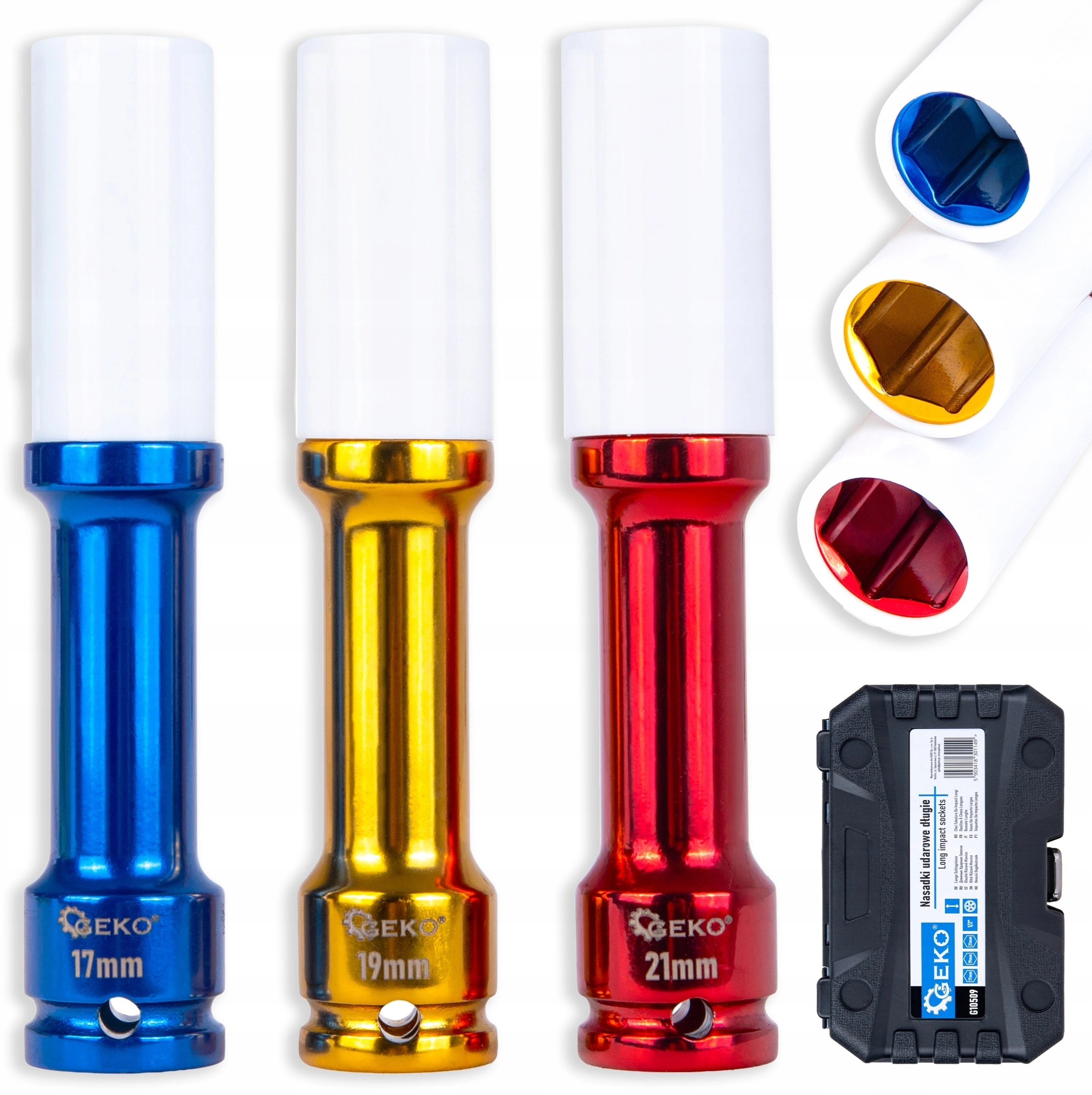 Geko Set of long impact sockets
