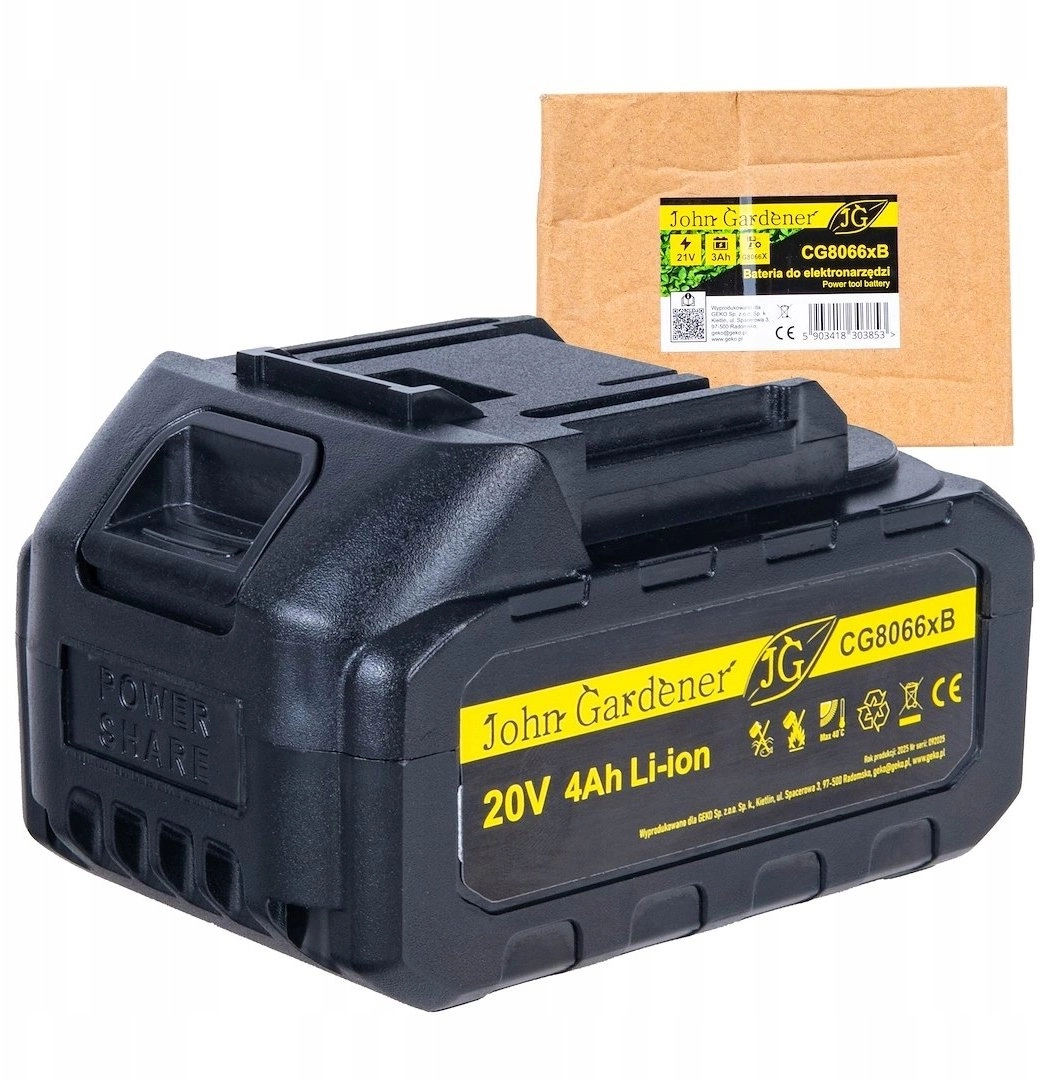 Geko Bateria 4.0Ah 20V do