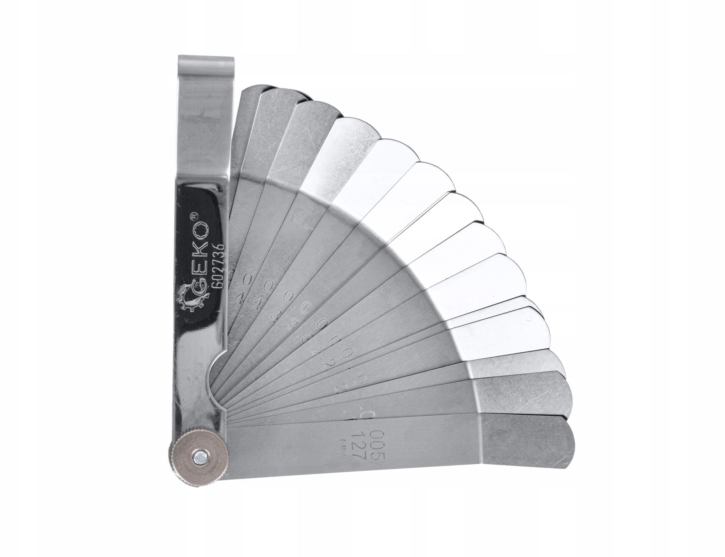 Geko 16-blade feeler gauge  bent  0