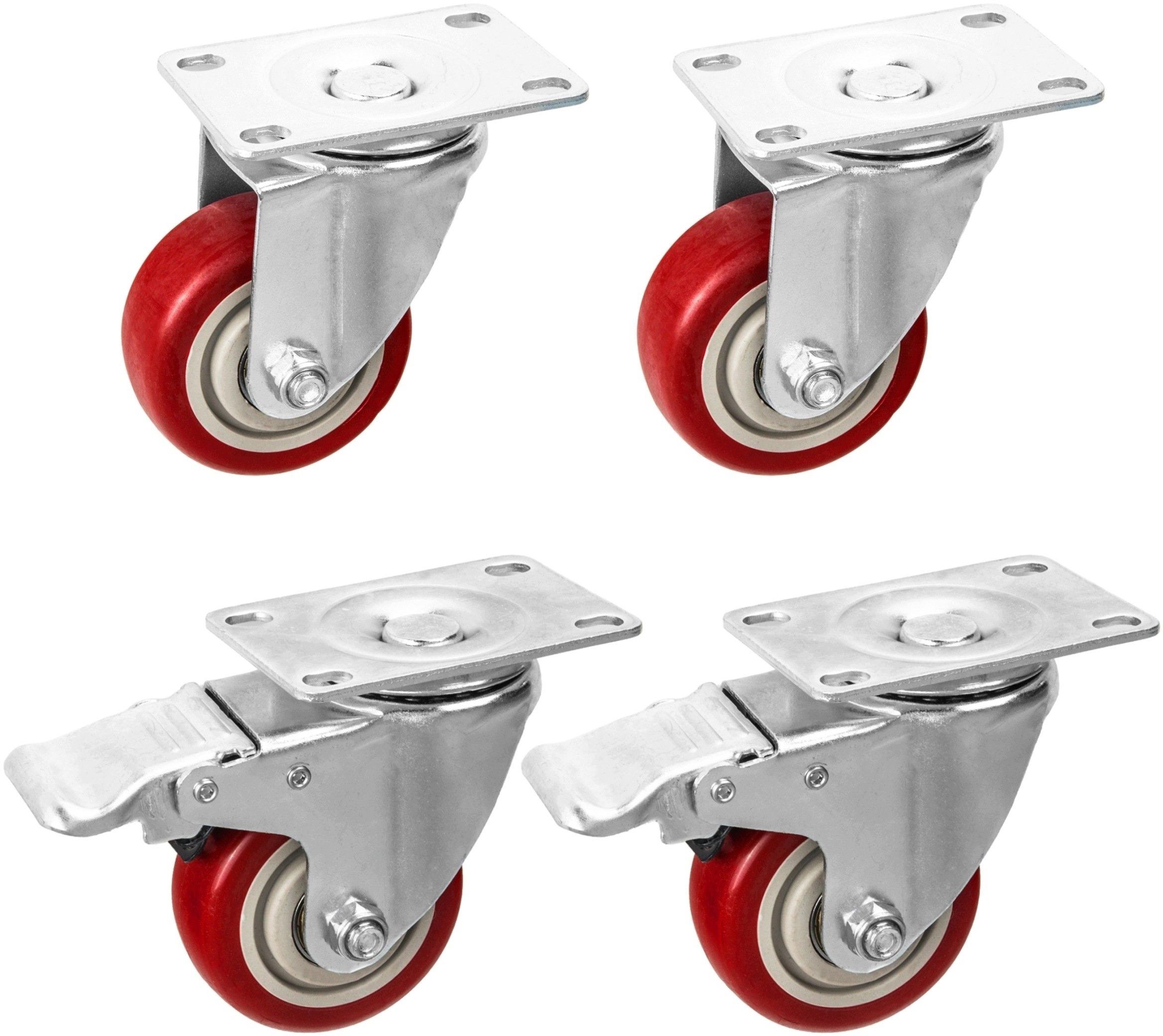 Geko Set of 4 swivel casters