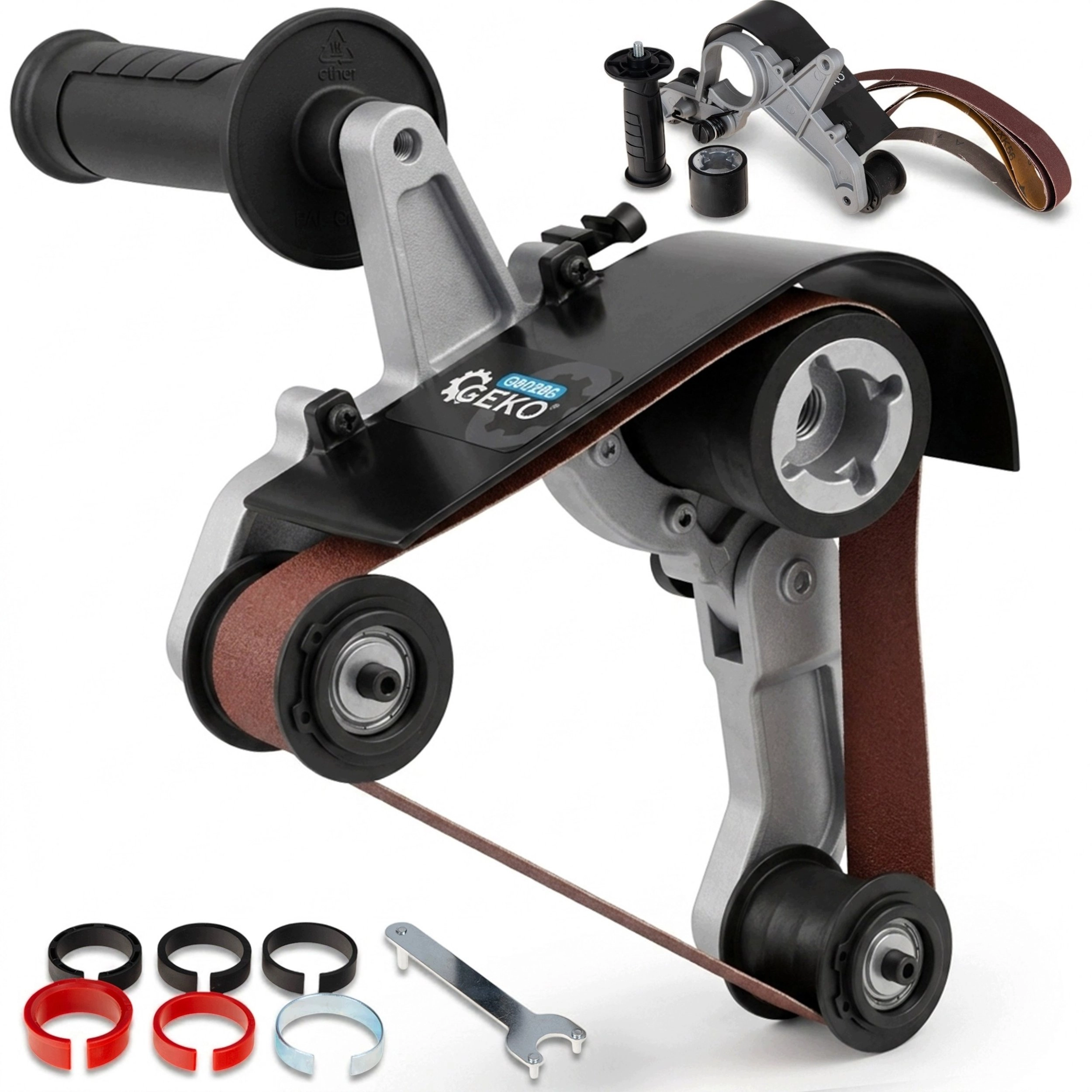 Geko Belt attachment for a grinder