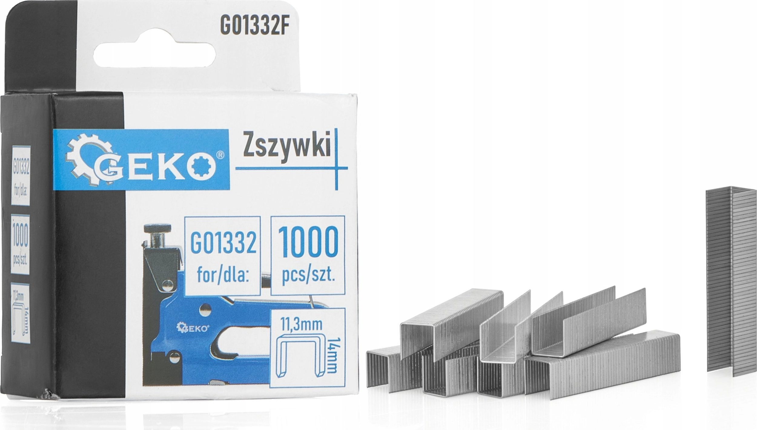 Geko Staples 1.2x11.3mm 14mm