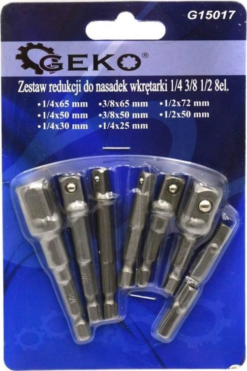 Geko REDUCTION SET FOR SCREWDRIVER SOCKETS
