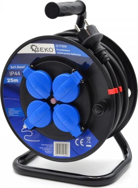 Geko PRZEDŁUŻACZ ELEKTRYCZNY BĘBNOWY 3X1.5MM2