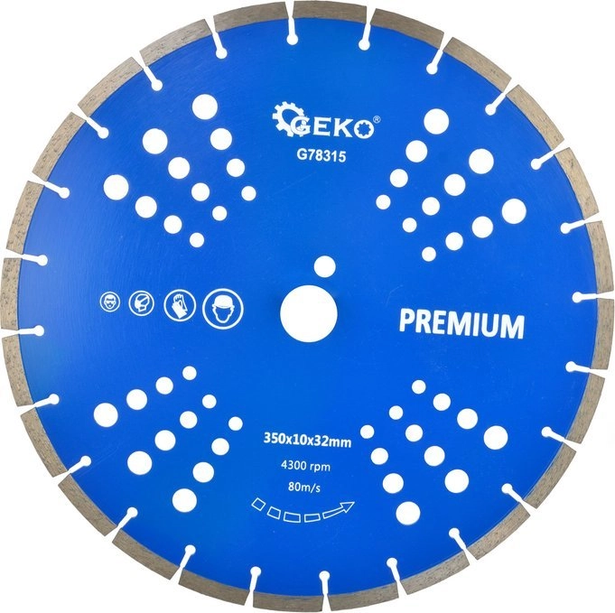 Geko Tarcza diam.350x10x25 4mm segment