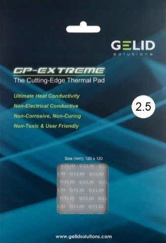 Gelid GP-Extreme Thermalpad 120x120x2.5mm 4897025783454