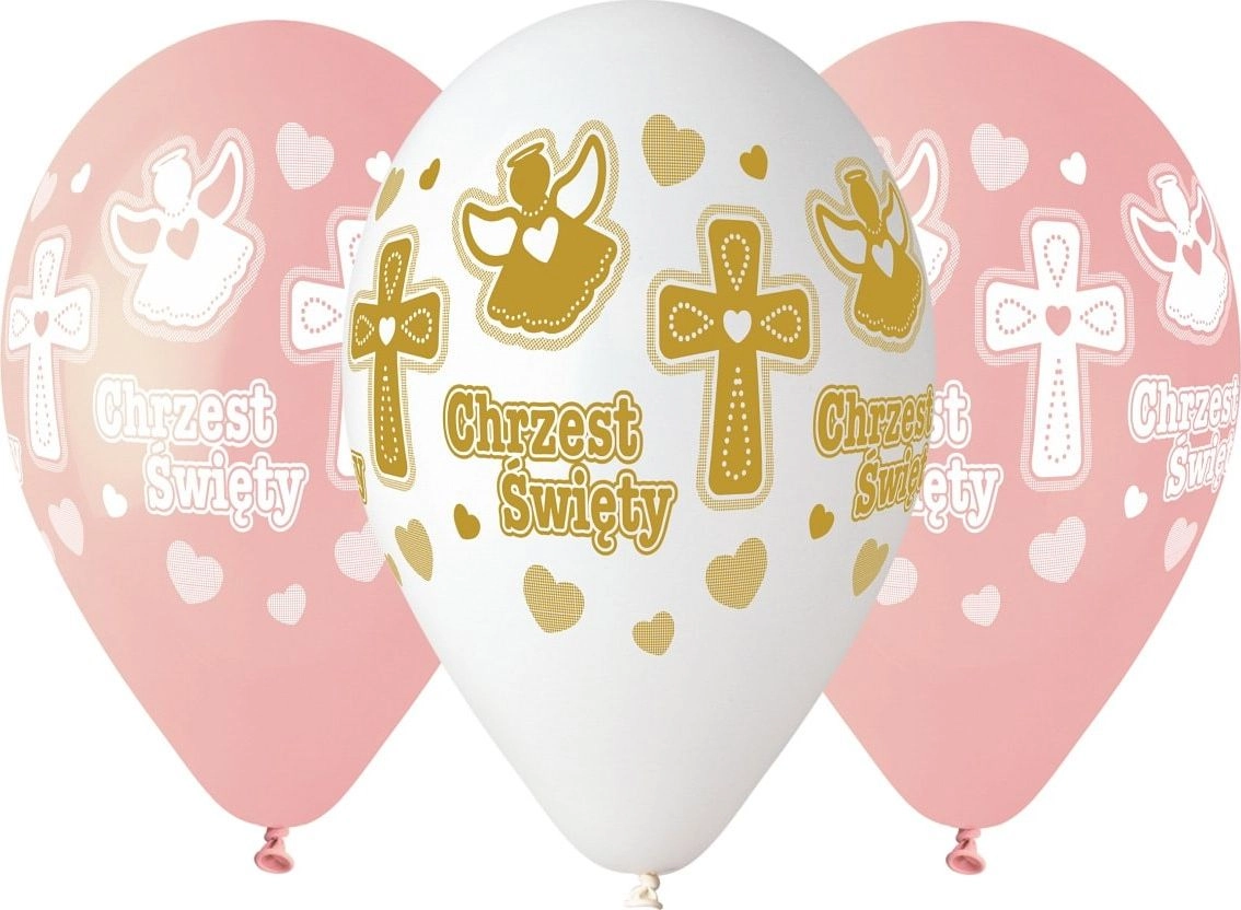 Prem.Hel Balloons Girl`s Baptism/5 GS120/617BR