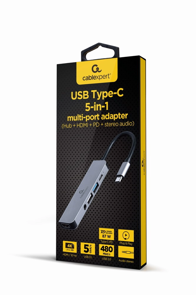 Gembird A-CM-COMBO5-02 laptop dock/port replicator Wired