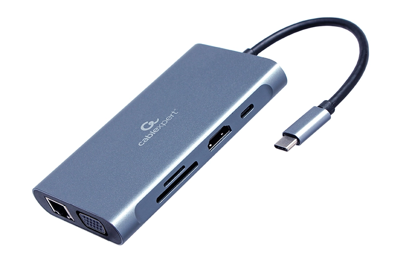 Gembird A-CM-COMBO7-01 laptop dock/port replicator USB