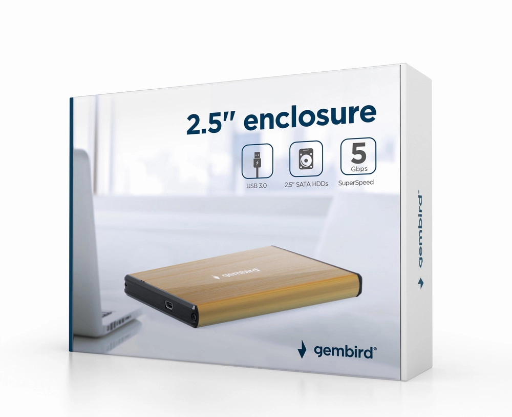 Gembird EE2-U3S-3-GL storage drive enclosure HDD