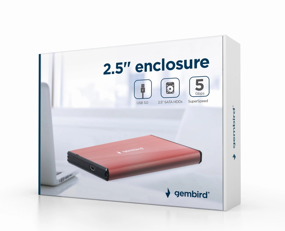 Gembird EE2-U3S-3-P storage drive enclosure HDD