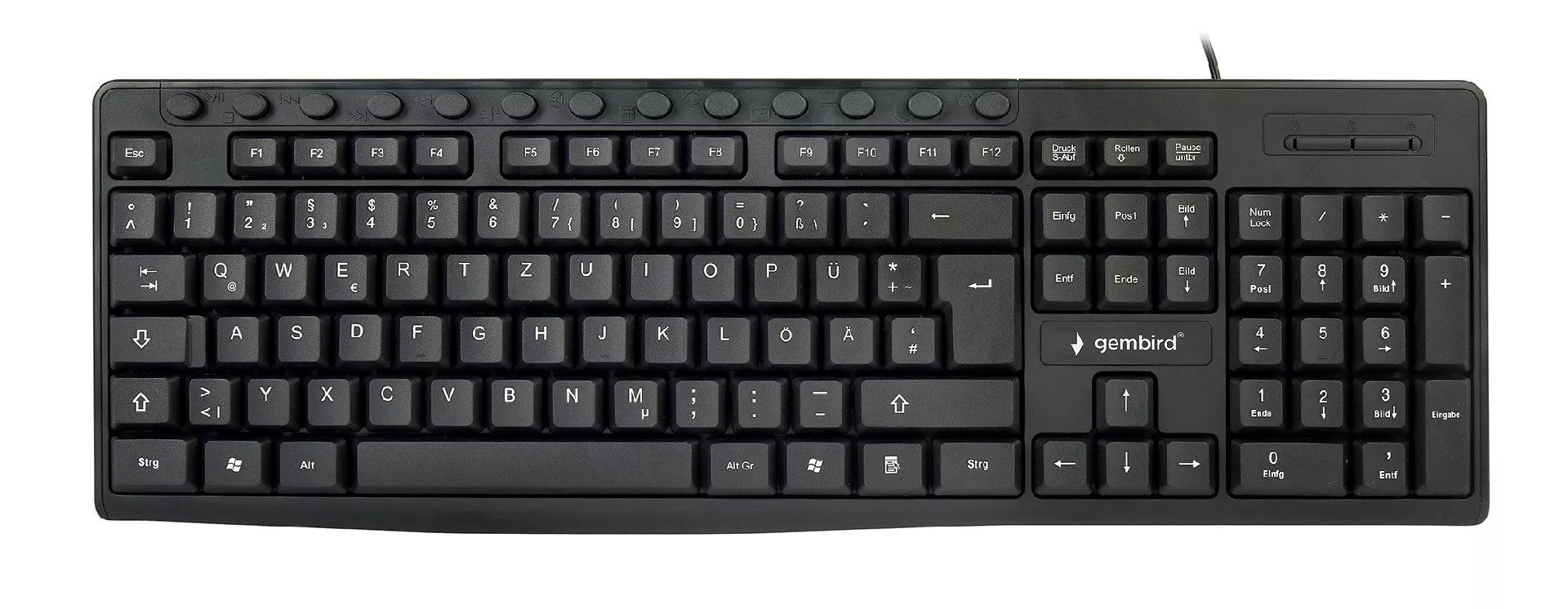 Gembird KB-UM-107-DE keyboard Universal USB QWERTZ