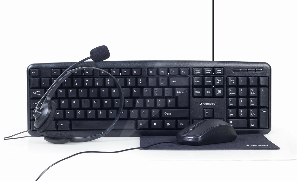 Gembird KBS-UO4-01 keyboard Mouse included Office