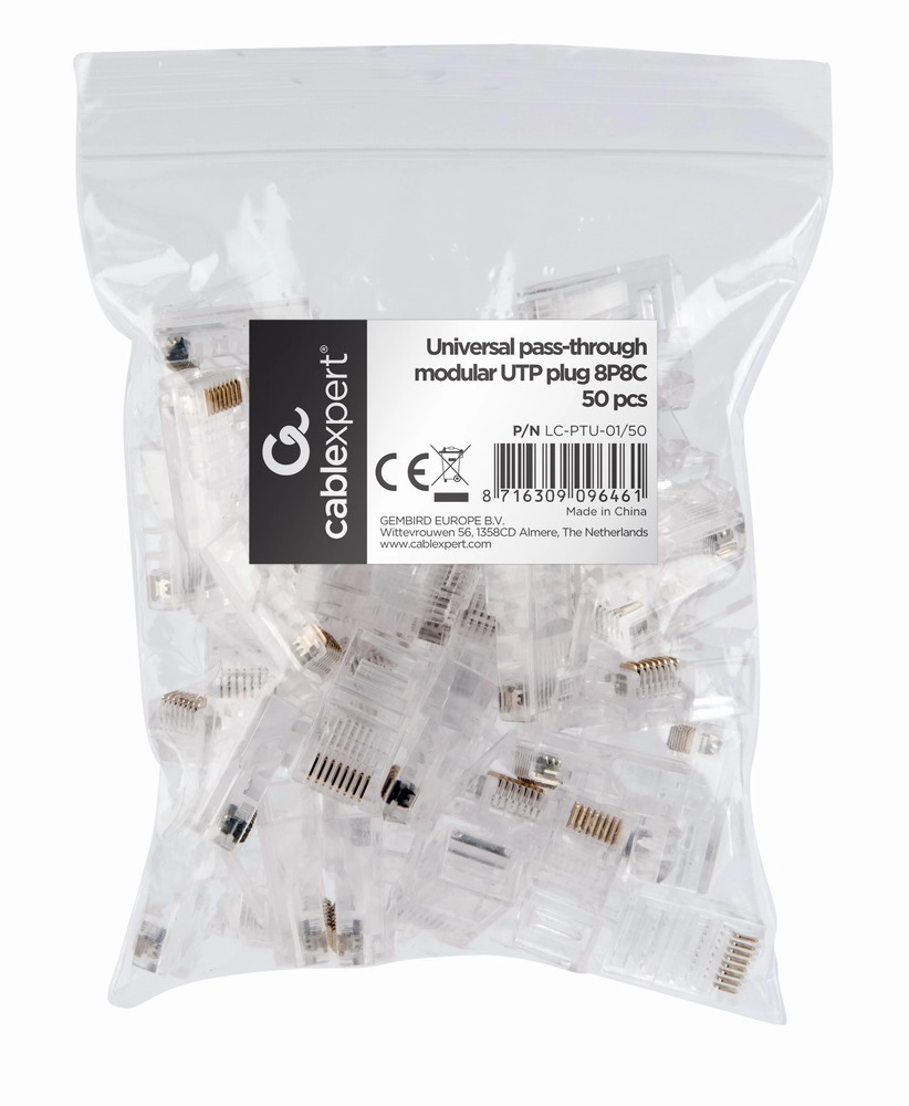 Gembird LC-PTU-01/50 wire connector RJ-45 LC-PTU-01/50